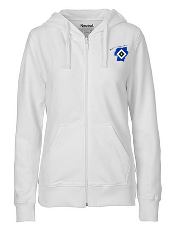 OFC PowerRaute Fresena Fan - Sweatjacke Fairtrade Damen weiß