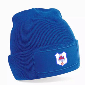 Ovelgönner TV Fan Strickmütze Kinder Blau