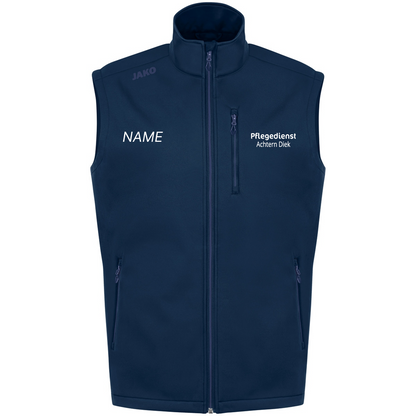 Pflegedienst Achtern Diek Softshellweste Premium Herren Blau