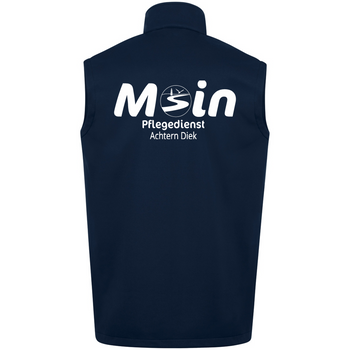 Pflegedienst Achtern Diek Softshellweste Premium Damen Blau