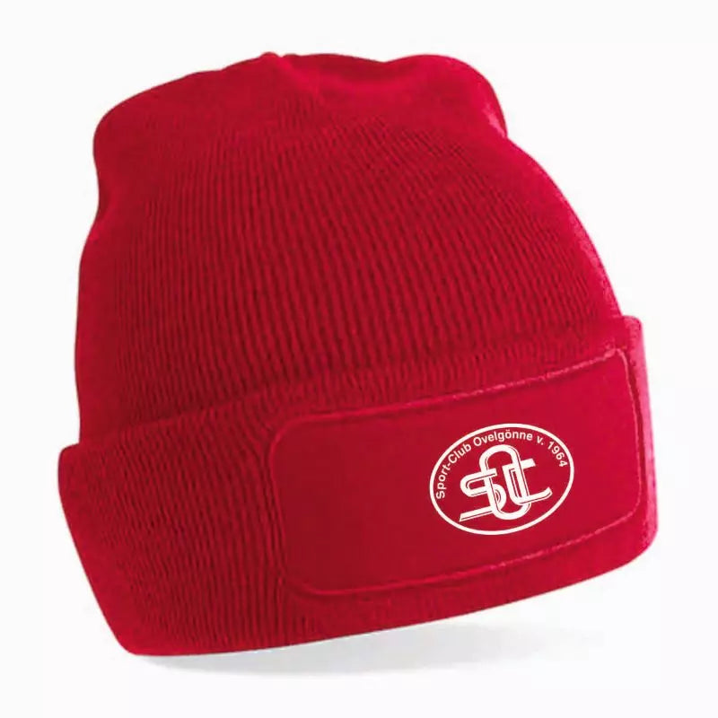 SC Ovelgönne Fan Strickmütze Kinder Rot