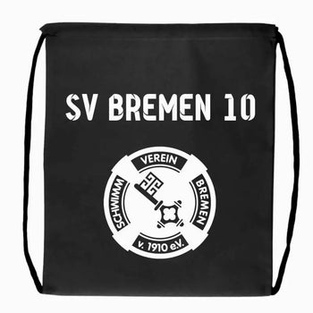 SV Bremen 10 Fan Turnbeutel Schwarz