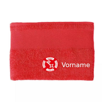 SV Bremen 10 Fan Baumwollhandtuch Rot