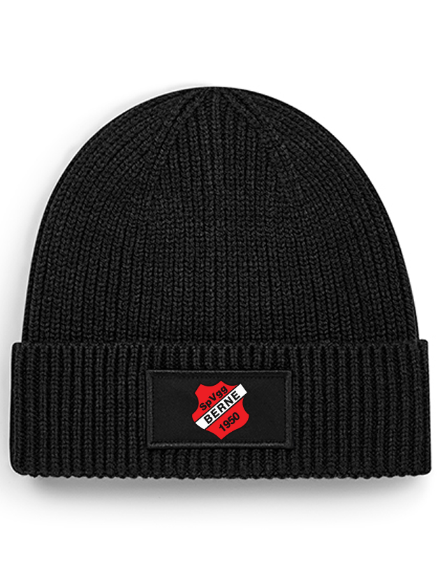 SVG Berne Fan - Rippstrick Beanie schwarz