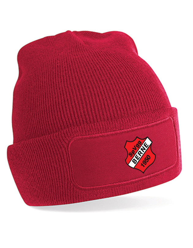 SVG Berne Fan - Beanie Patch rot
