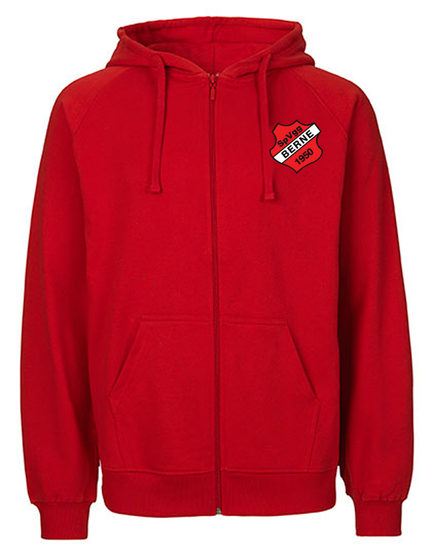 SVG Berne Fan - Sweatjacke Fairtrade Herren rot