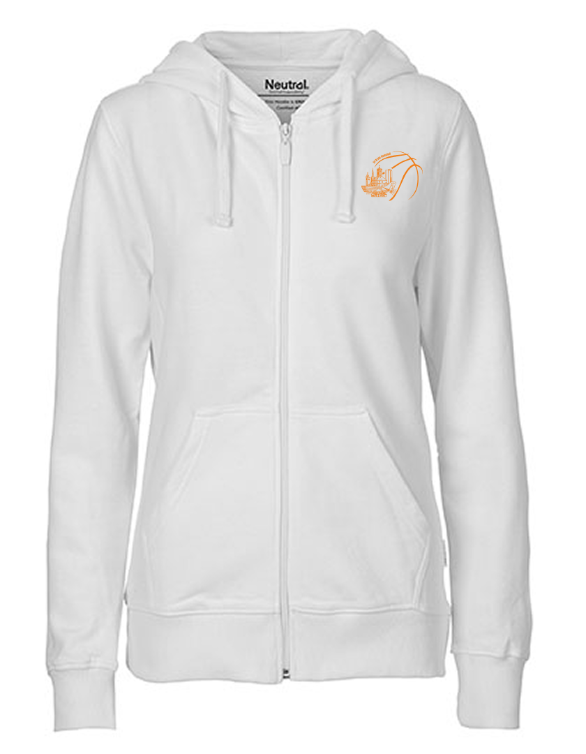 SV Brake Basketball Fan - Sweatjacke Fairtrade Damen weiß