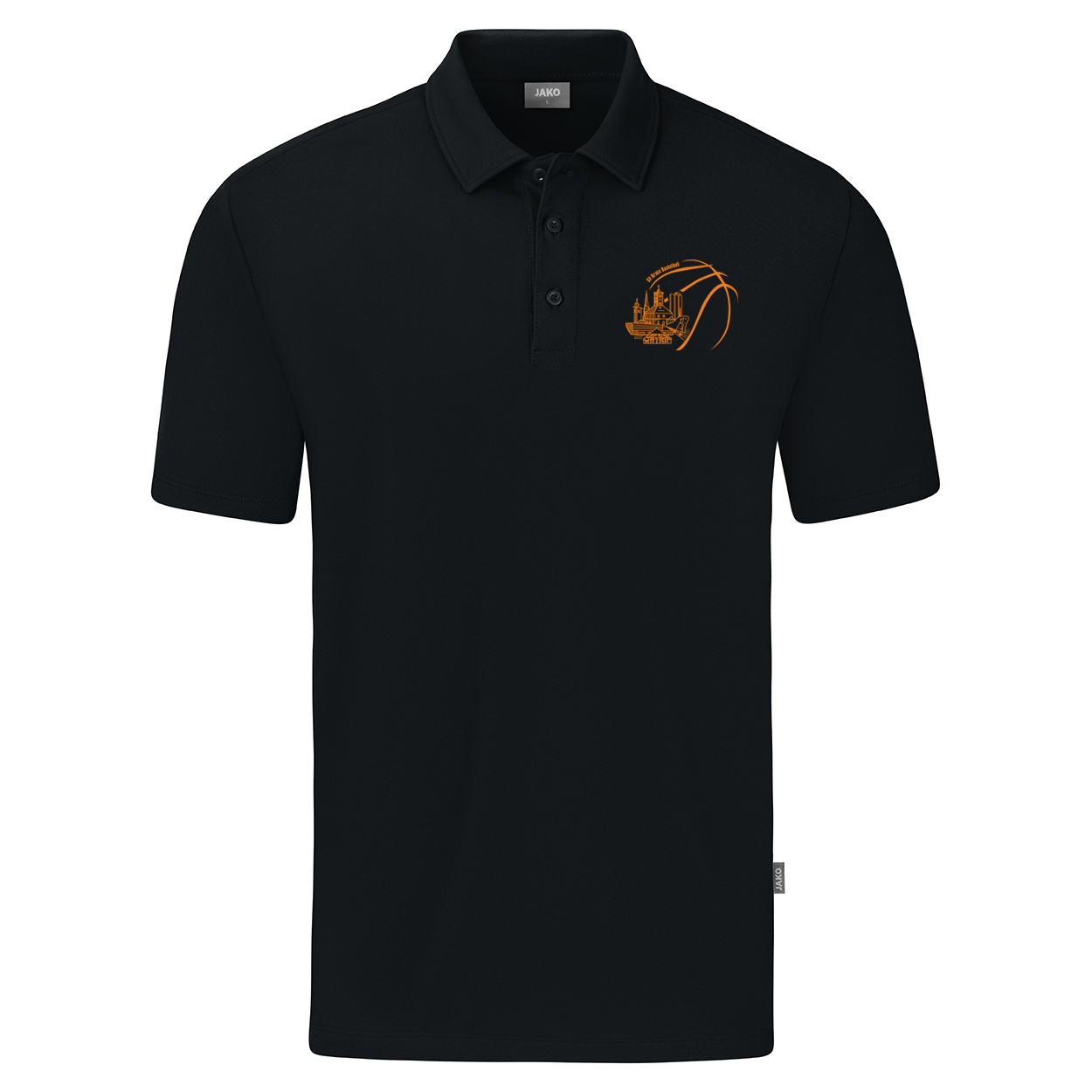 SV Brake Basketball Polo Organic Stretch Herren Schwarz