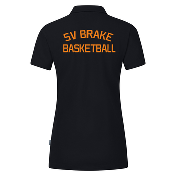 SV Brake Basketball Polo Organic Stretch Damen Schwarz