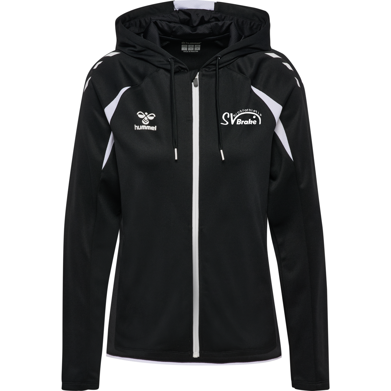 SV Brake Leichathletik Lauffeuer Zip Hoodie Damen Wappen vorne