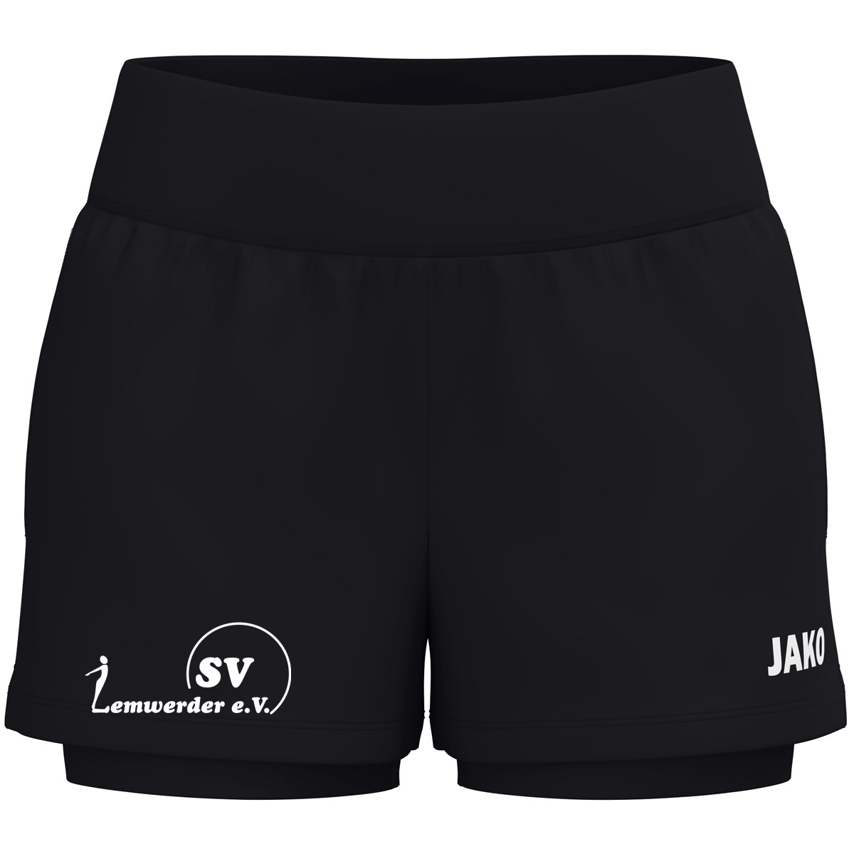 SV Lemwerder 2 in 1 Short  Damen Schwarz