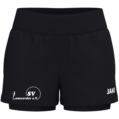 SV Lemwerder 2 in 1 Short  Damen Schwarz