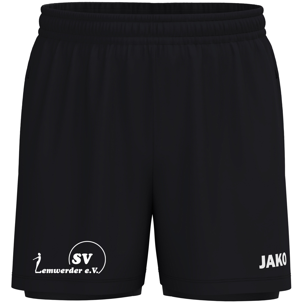 SV Lemwerder 2 in 1 Short  Herren Schwarz