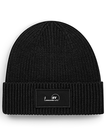 SV Lemwerder Fan - Rippstrick Beanie schwarz
