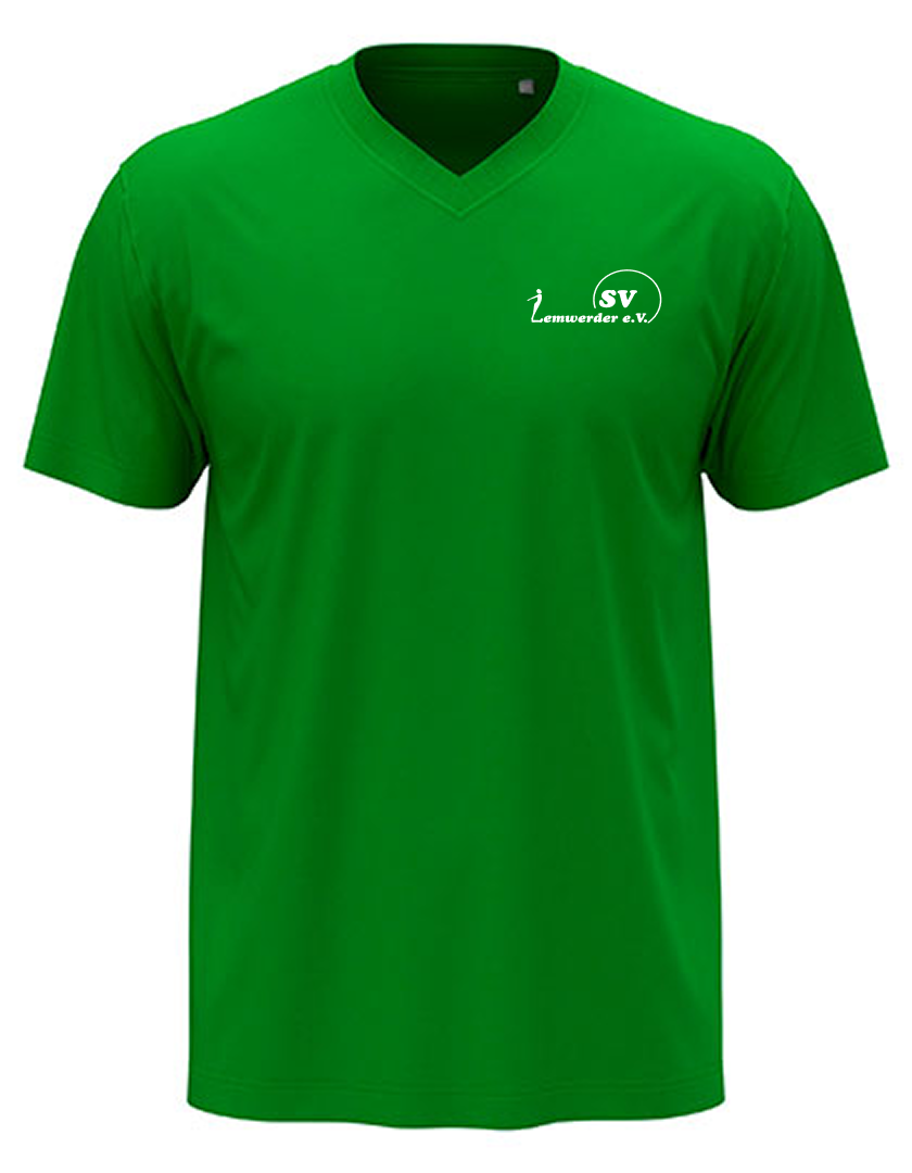 SV Lemwerder Fan - T-Shirt V-Ausschnitt Herren grün
