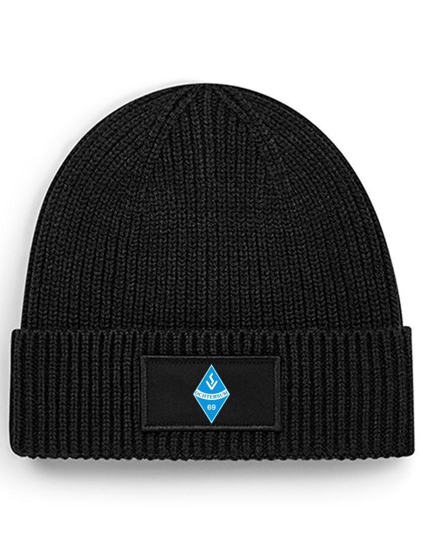 SV Ochtersum Fan - Rippstrick Beanie schwarz