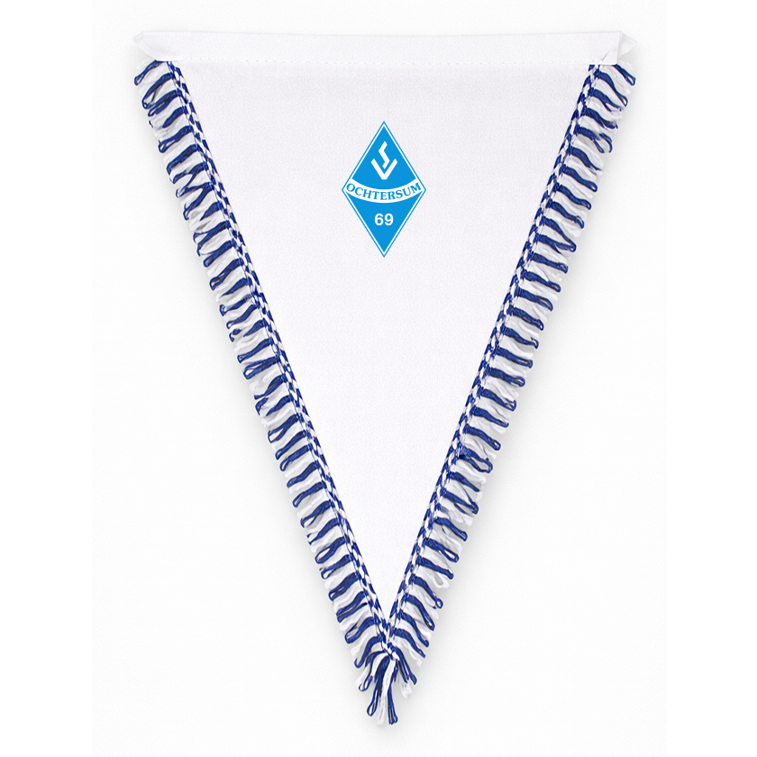 SV Ochtersum Fan - Wimpel 23*29 weiß blau