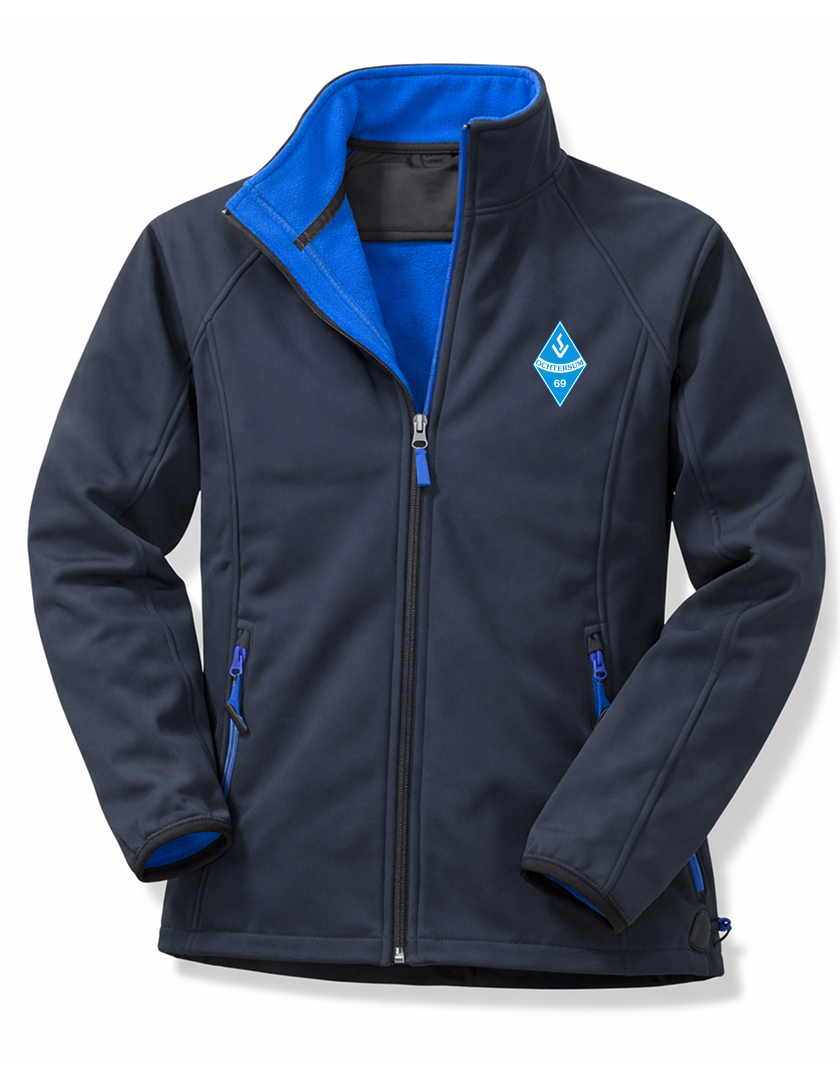 SV Ochtersum Fan - Softshelljacke Damen blaumit logo