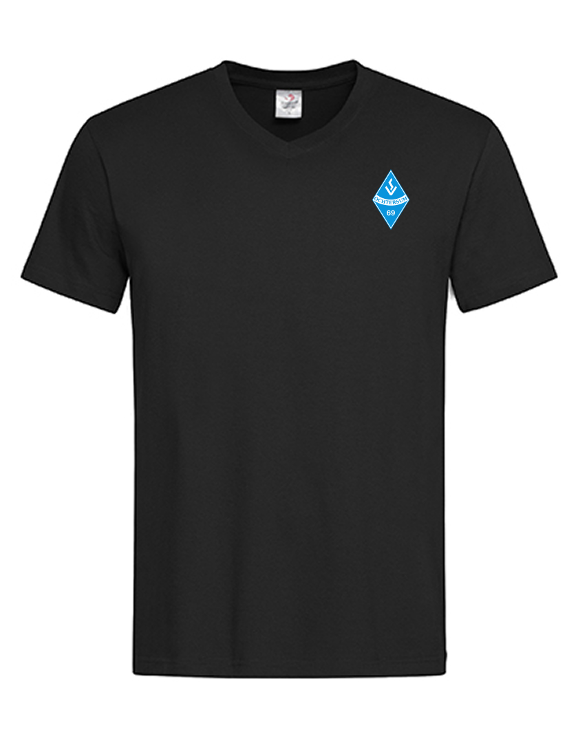 SV Ochtersum Fan - T-Shirt V-Ausschnitt Herren schwarz