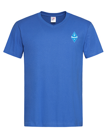 SV Ochtersum Fan - T-Shirt V-Ausschnitt Herren blaumit logo