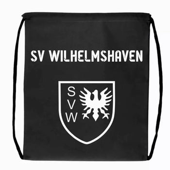 SV Wilhelmshaven Fan Turnbeutel Schwarz