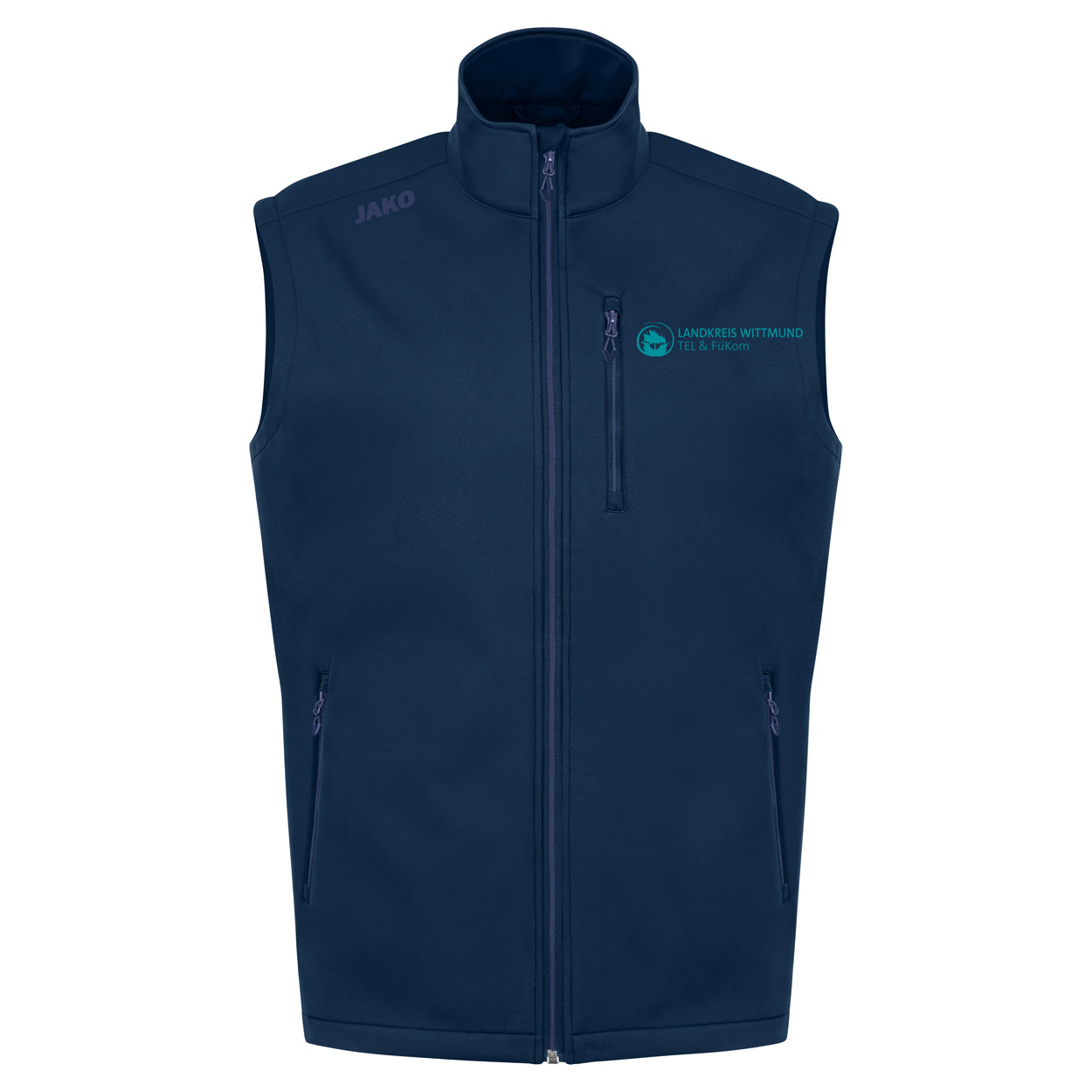 TEL Fükom Wittmund Softshellweste Premium Damen Blau