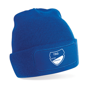 TSG Hatten Sandkrug Fan Strickmütze Kinder Blau
