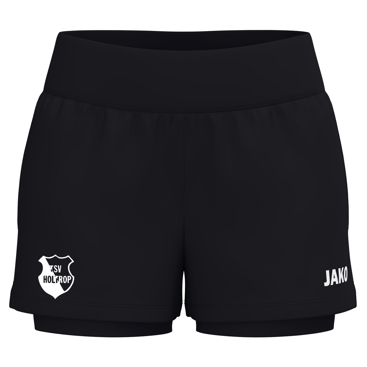 TSV Holtrop 2 in 1 Short  Damen Schwarz