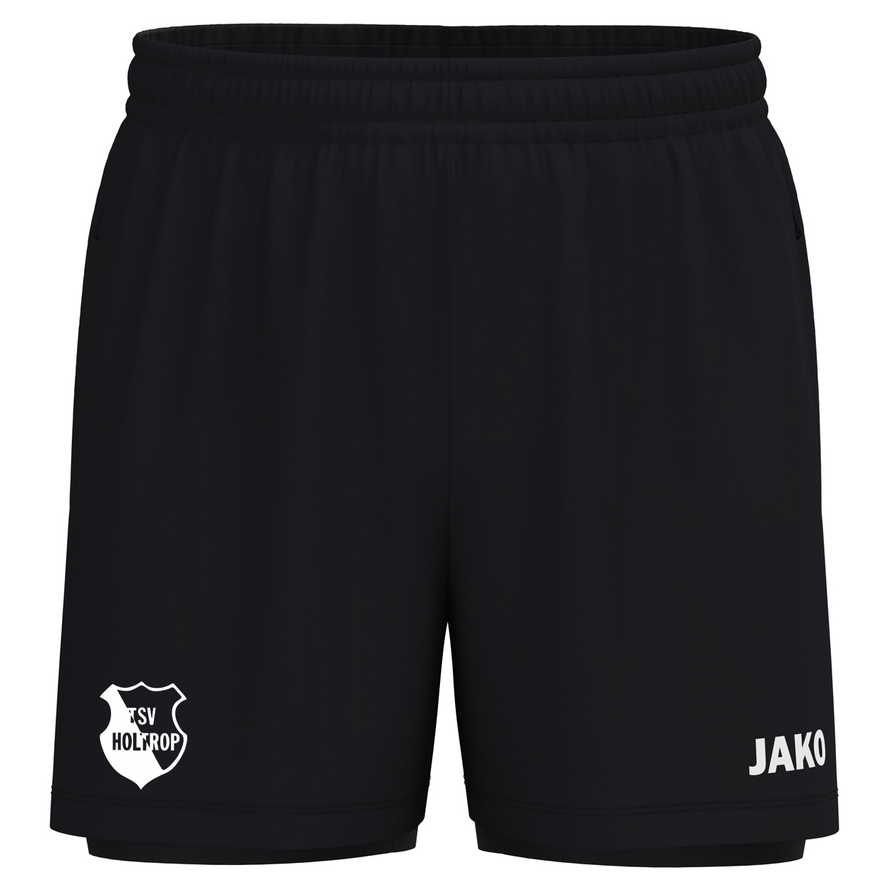 TSV Holtrop 2 in 1 Short  Herren Schwarz