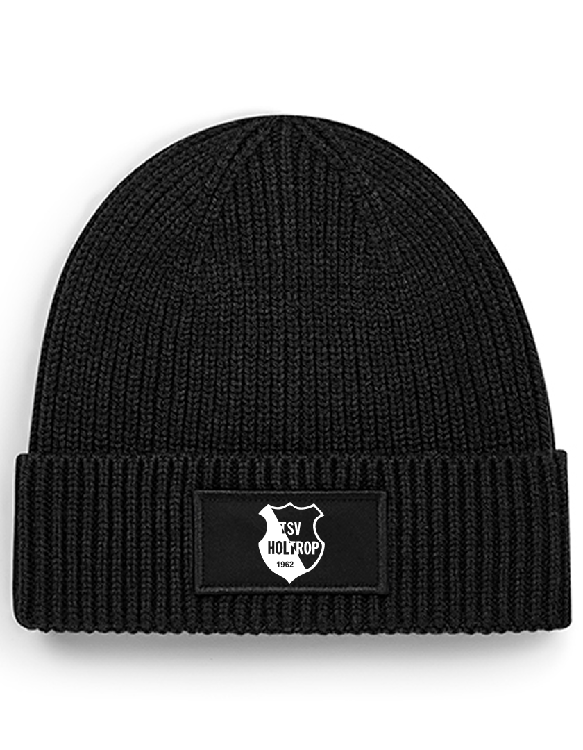 TSV Holtrop Fan - Rippstrick Beanie schwarz