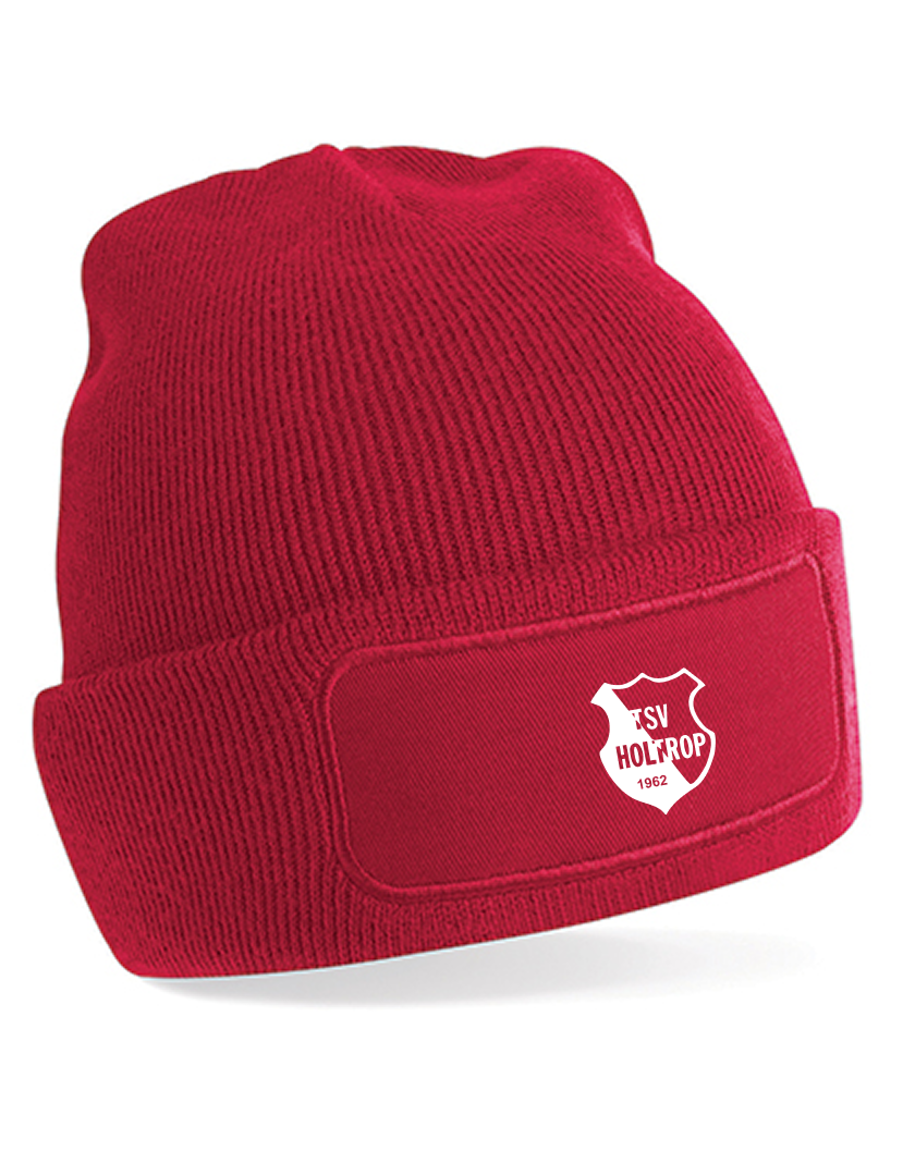 TSV Holtrop Fan - Beanie Patch rot