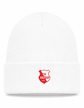 TSV Holtrop Fan - Beanie Strick weiß