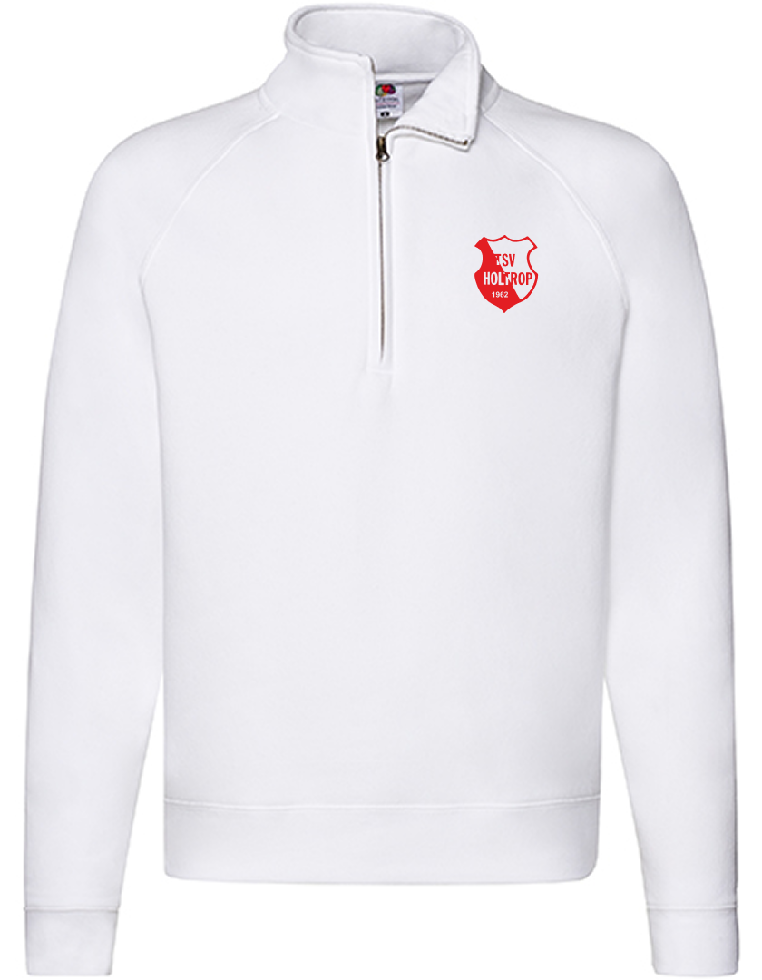 TSV Holtrop Fan - Half Zip Sweat Herren weiß