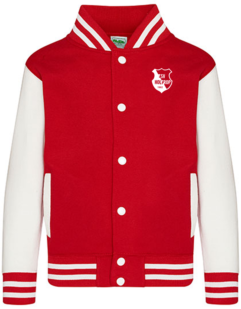 TSV Holtrop Fan - Collegejacke Kinder rot