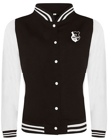 TSV Holtrop Fan - Collegejacke Herren schwarz-weiß