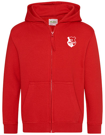 TSV Holtrop Fan - Sweatjacke Kinder rot