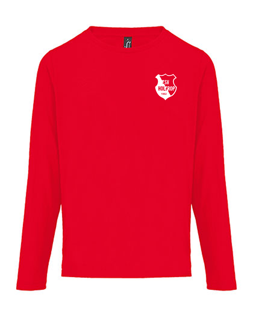 TSV Holtrop Fan - Longsleeve Damen rot