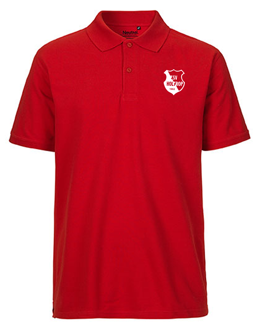 TSV Holtrop Fan - Poloshirt Fairtrade Herren rot