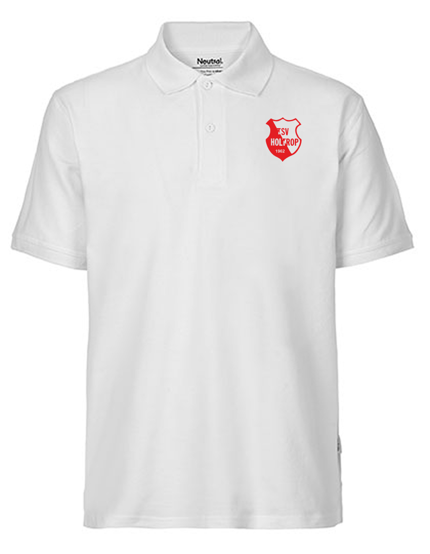 TSV Holtrop Fan - Poloshirt Fairtrade Herren weiß