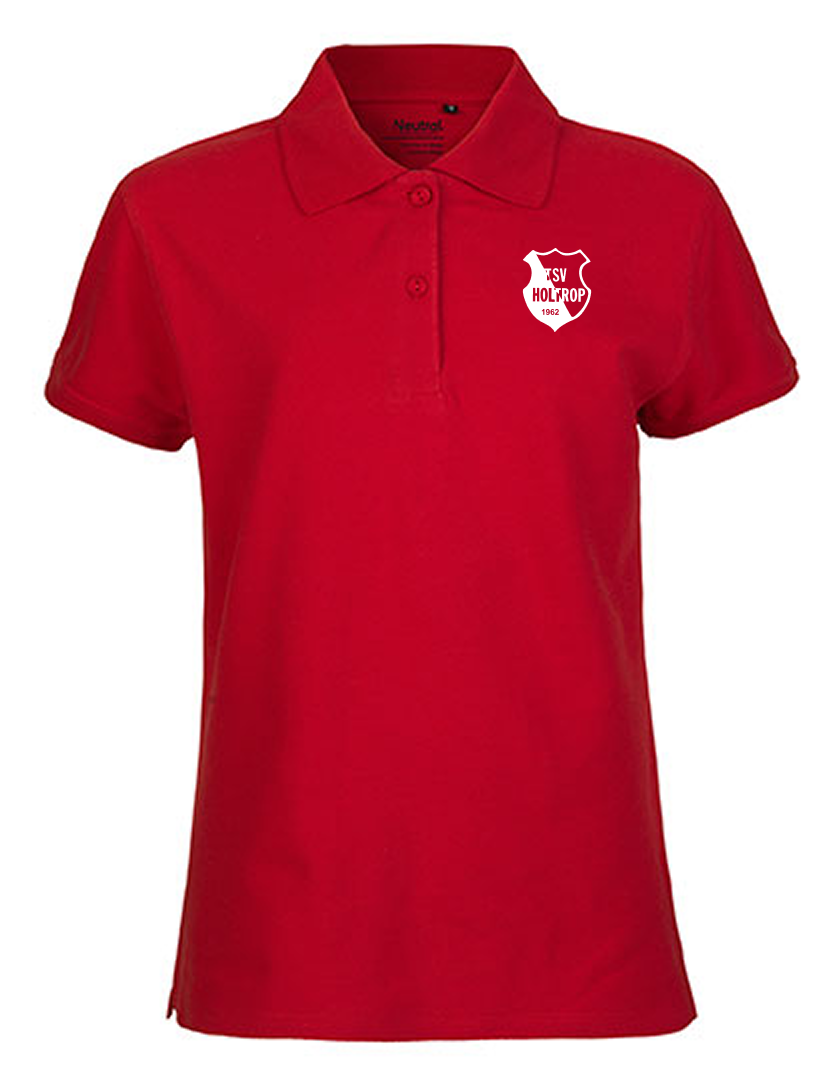 TSV Holtrop Fan - Poloshirt Fairtrade Damen rot