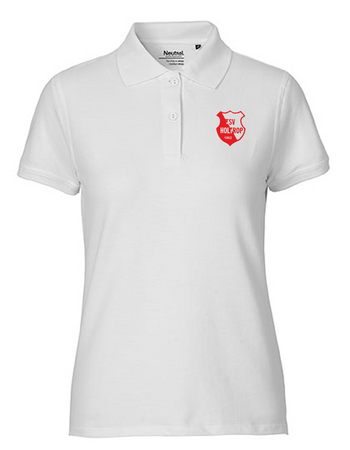 TSV Holtrop Fan - Poloshirt Fairtrade Damen weiß