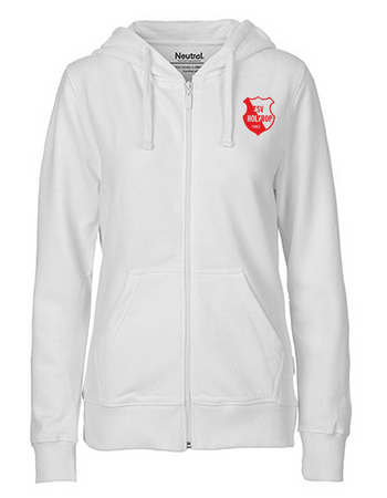 TSV Holtrop Fan - Sweatjacke Fairtrade Damen weiß