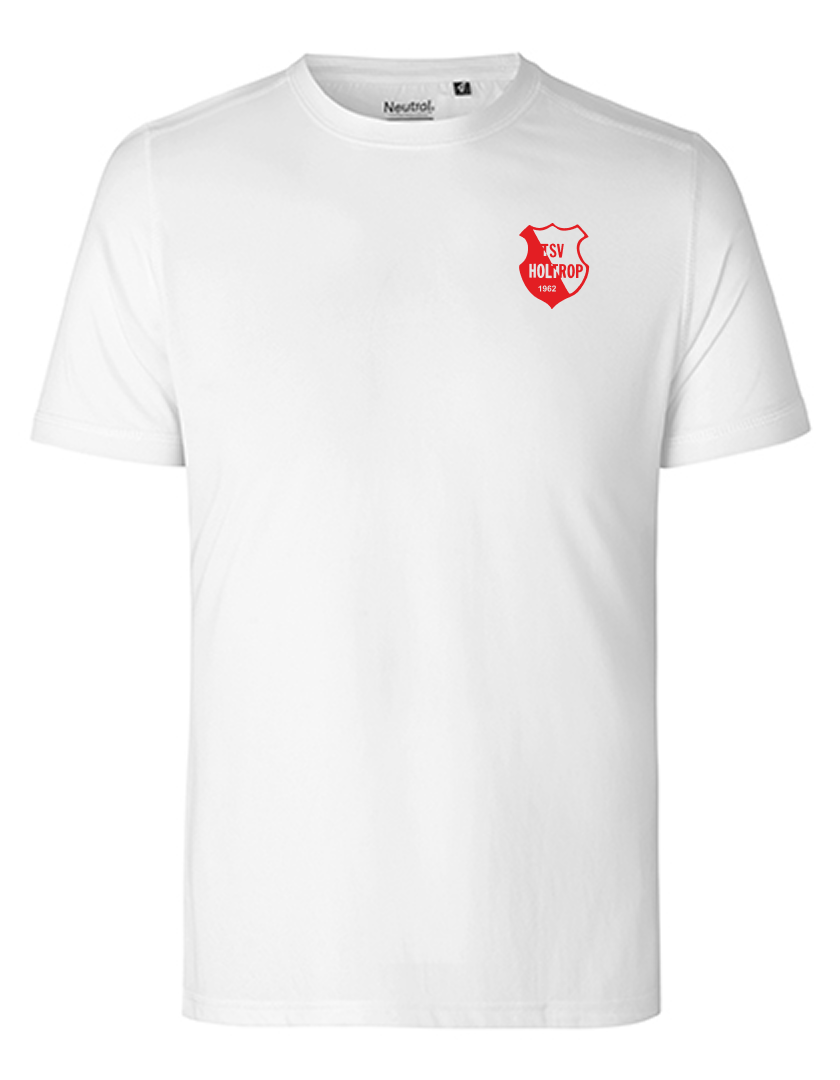 TSV Holtrop Fan - Polyestershirt Fairtrade Herren weiß