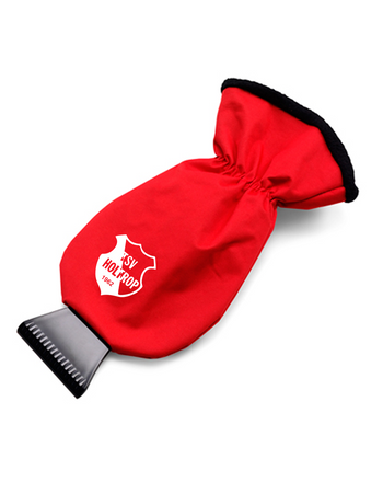 TSV Holtrop Fan - Eiskratzer mit Handschuh rot