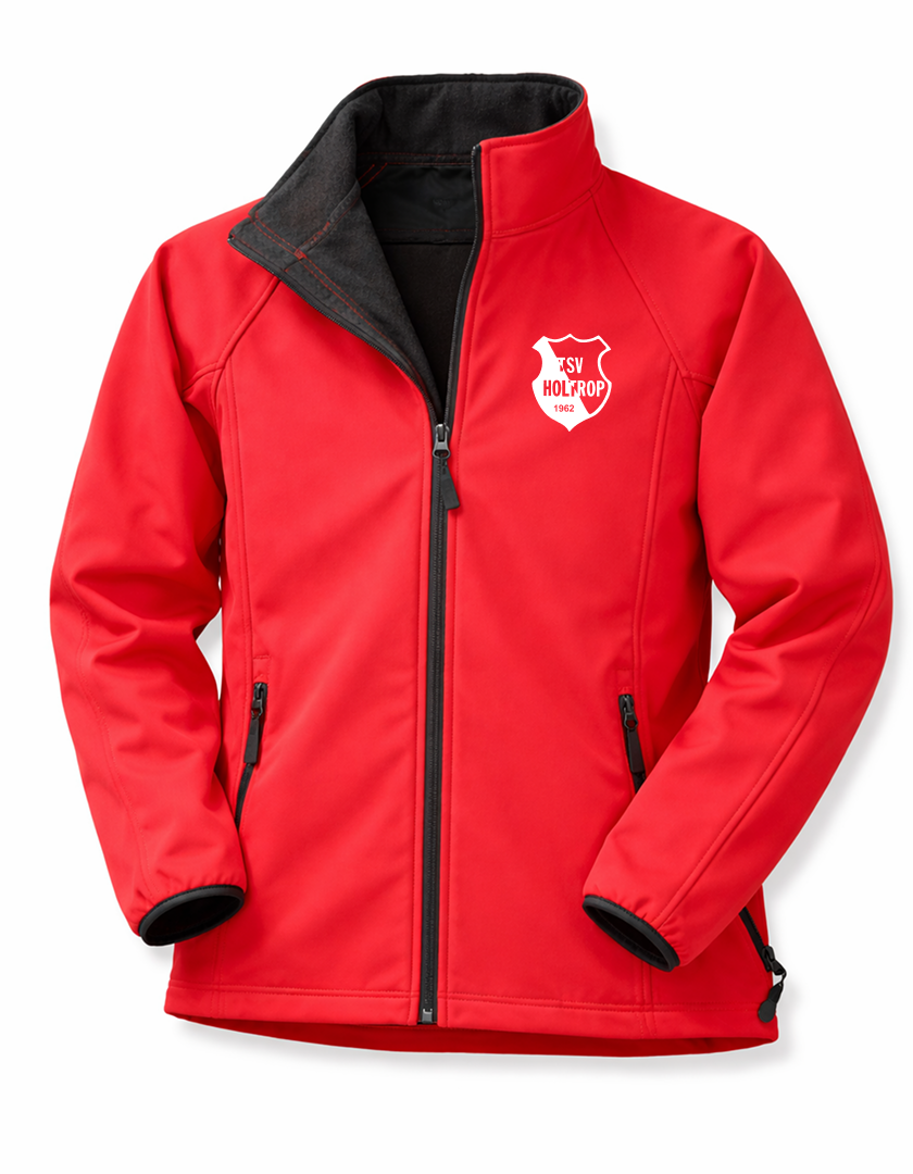 TSV Holtrop Fan - Softshelljacke Damen rot
