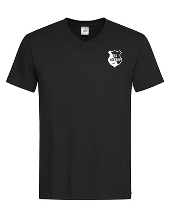 TSV Holtrop Fan - T-Shirt V-Ausschnitt Herren schwarz
