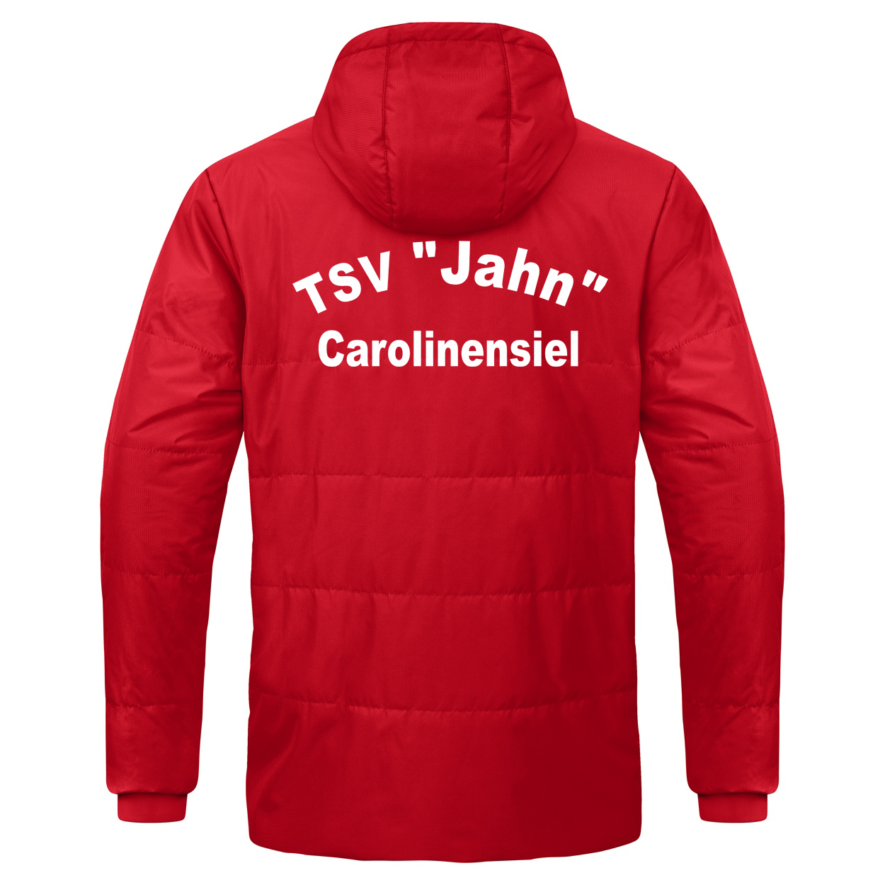 TSV Jahn Carolinensiel Coachjacke Team mit Kapuze Kinder Rot