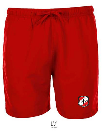 TSV Jahn Carolinensiel Fan - Badeshorts Herren rot