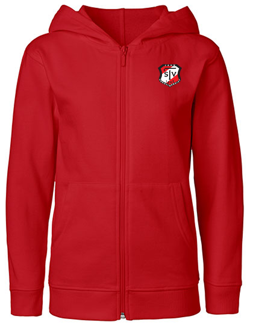 TSV Jahn Carolinensiel Fan - Sweatjacke Fairtrade Kinder rot