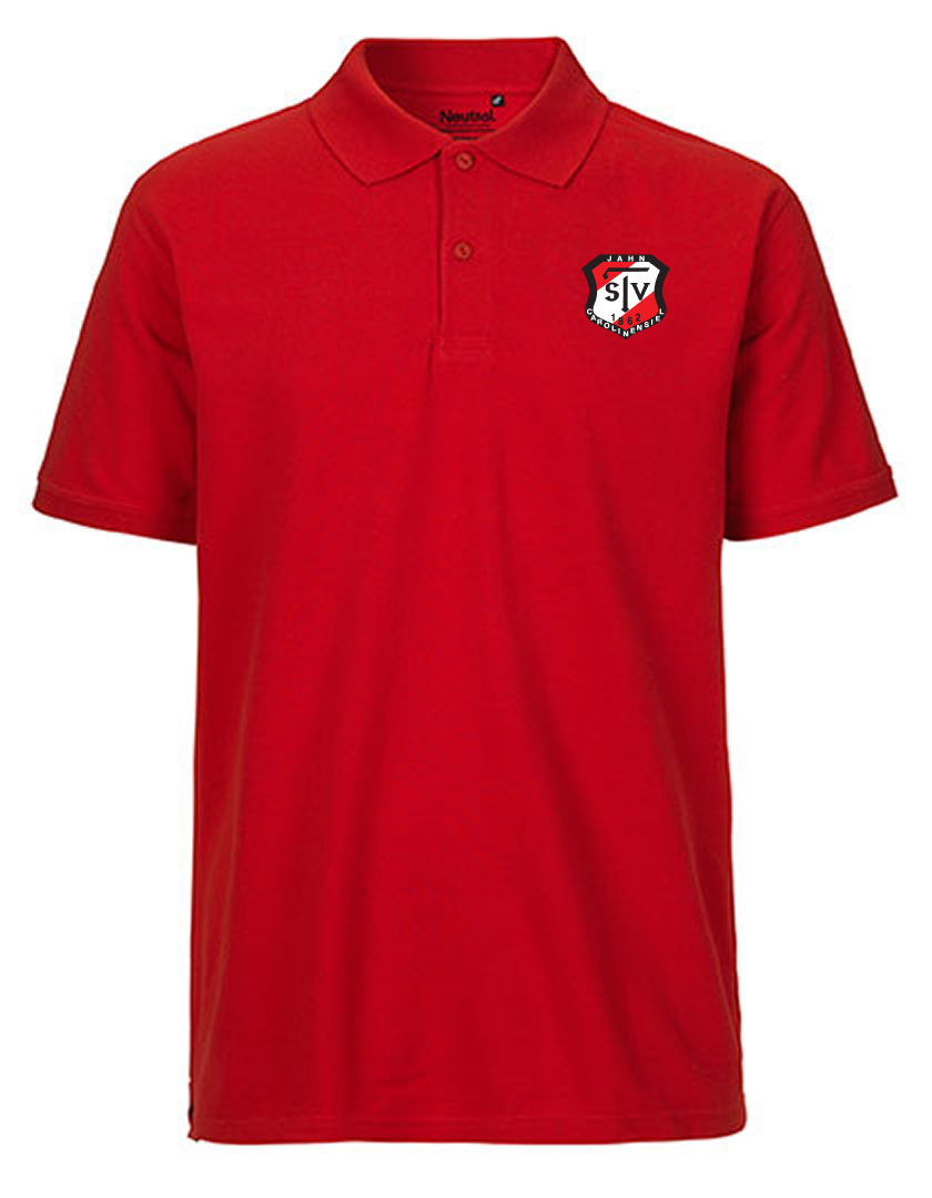 TSV Jahn Carolinensiel Fan - Poloshirt Fairtrade Herren rot